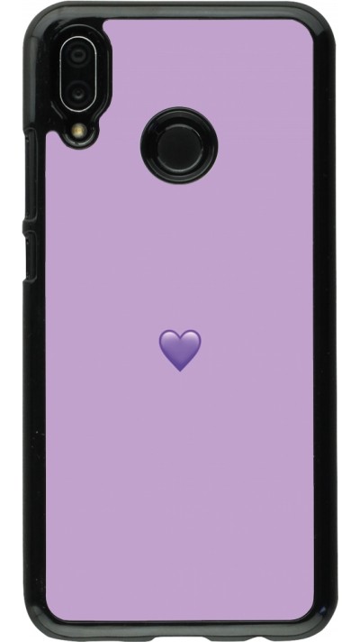 Huawei P20 Lite Case Hülle - Valentine 2023 purpule single heart