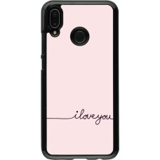 Huawei P20 Lite Case Hülle - Valentine 2023 i love you writing