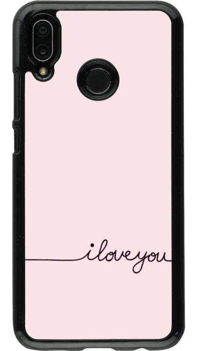 Huawei P20 Lite Case Hülle - Valentine 2023 i love you writing