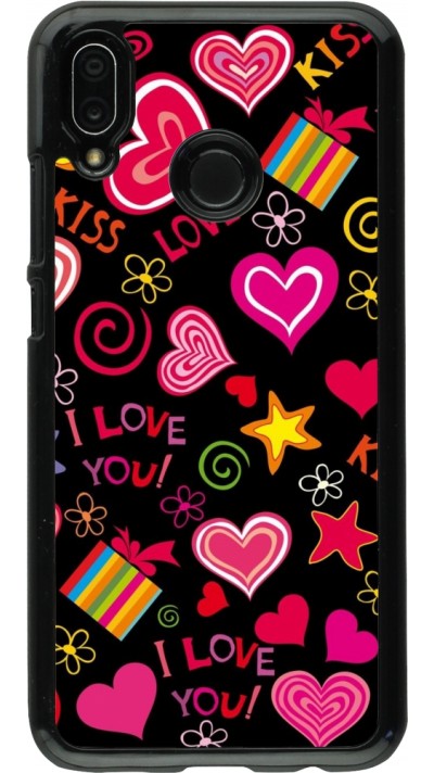 Huawei P20 Lite Case Hülle - Valentine 2023 love symbols