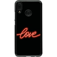Huawei P20 Lite Case Hülle - Valentine 2023 neon love
