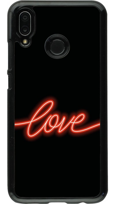 Huawei P20 Lite Case Hülle - Valentine 2023 neon love
