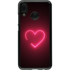 Huawei P20 Lite Case Hülle - Valentine 2023 single neon heart