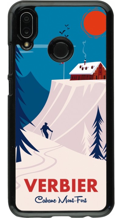 Huawei P20 Lite Case Hülle - Verbier Cabane Mont-Fort