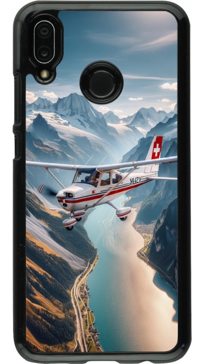 Huawei P20 Lite Case Hülle - Schweizer Alpenflug