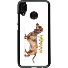 Huawei P20 Lite Case Hülle - Wine Teckel