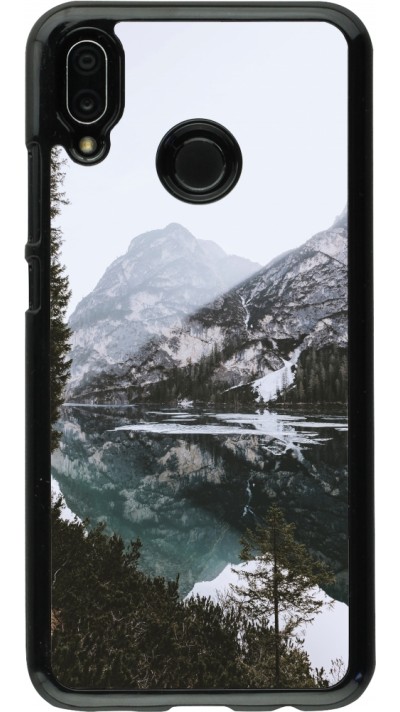 Huawei P20 Lite Case Hülle - Winter 22 snowy mountain and lake