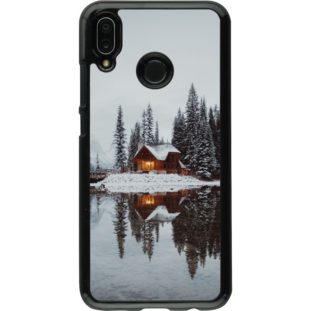 Coque Huawei P20 Lite - Winter 25 Winter house forest afternoon