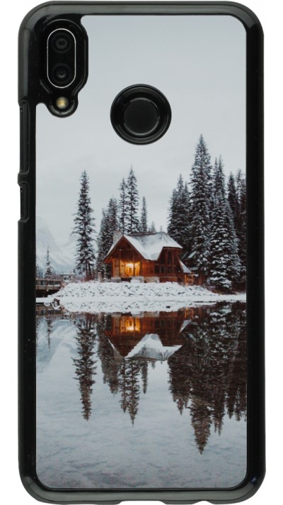 Coque Huawei P20 Lite - Winter 25 Winter house forest afternoon