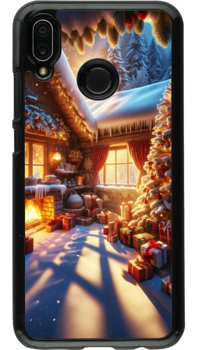 Huawei P20 Lite Case Hülle - Weihnachten Chalet Feerie