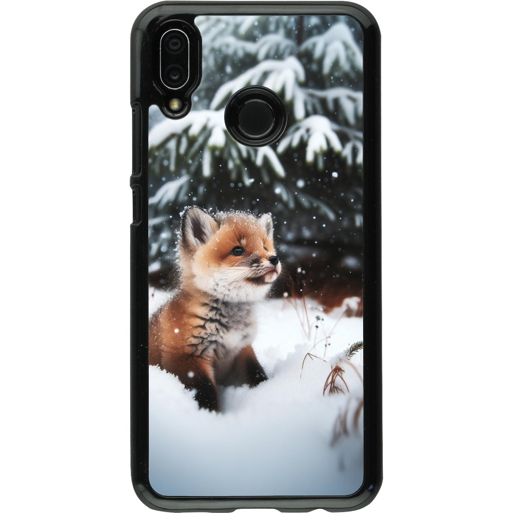 Coque Huawei P20 Lite - Noël 2023 Renardeau sapin