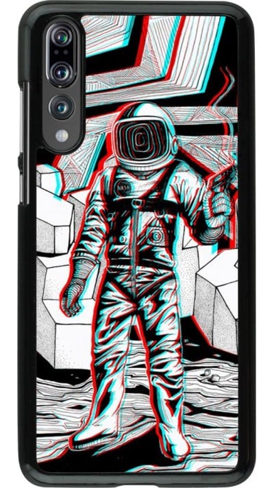 Hülle Huawei P20 Pro - Anaglyph Astronaut