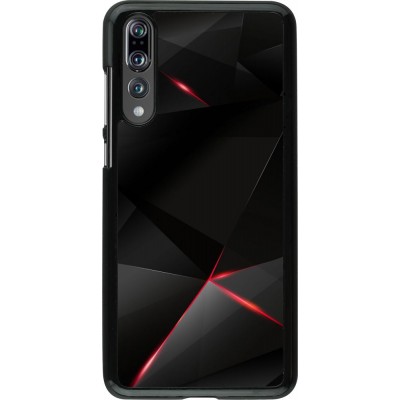 Hülle Huawei P20 Pro - Black Red Lines