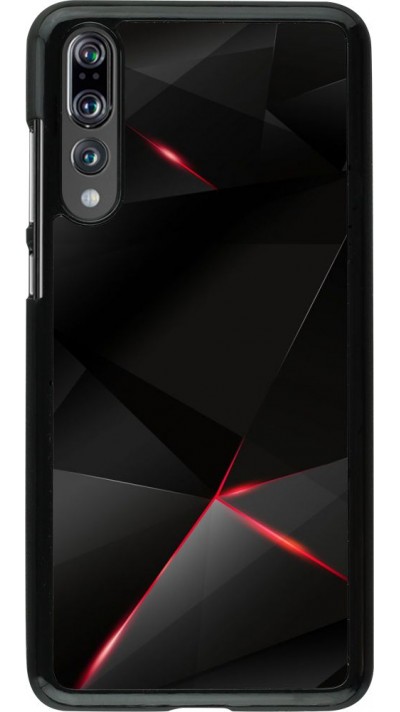 Coque Huawei P20 Pro - Black Red Lines