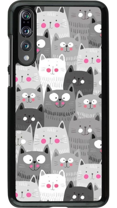 Coque Huawei P20 Pro - Chats gris troupeau