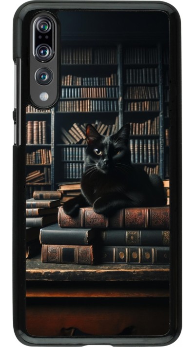 Coque Huawei P20 Pro - Chat livres sombres