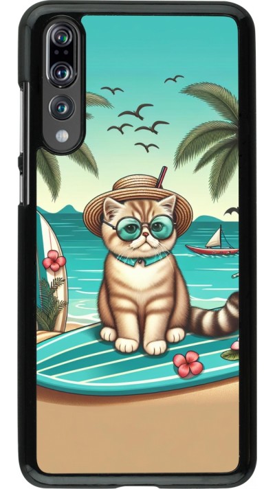 Coque Huawei P20 Pro - Chat Surf Style