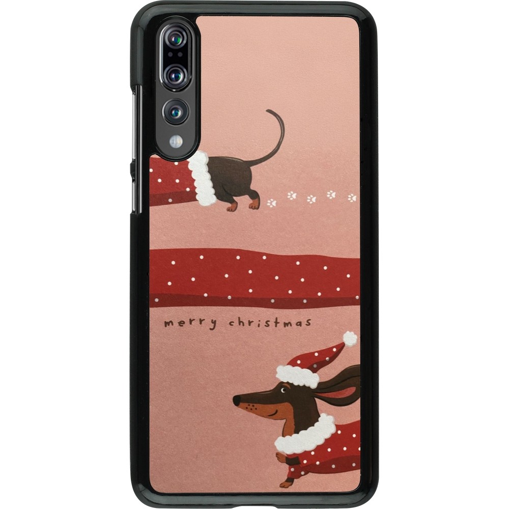 Coque Huawei P20 Pro - Christmas 25 Teckel Merry Xmas