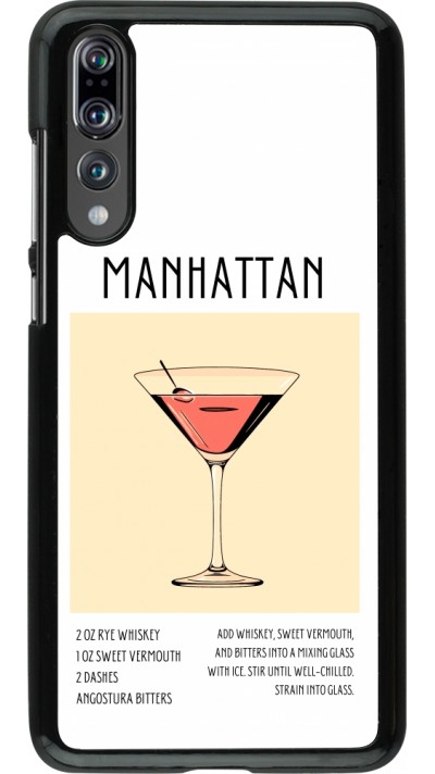 Coque Huawei P20 Pro - Cocktail recette Manhattan
