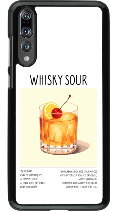 Coque Huawei P20 Pro - Cocktail recette Whisky Sour