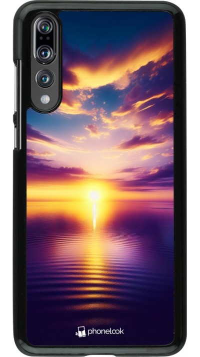 Coque Huawei P20 Pro - Coucher soleil jaune violet