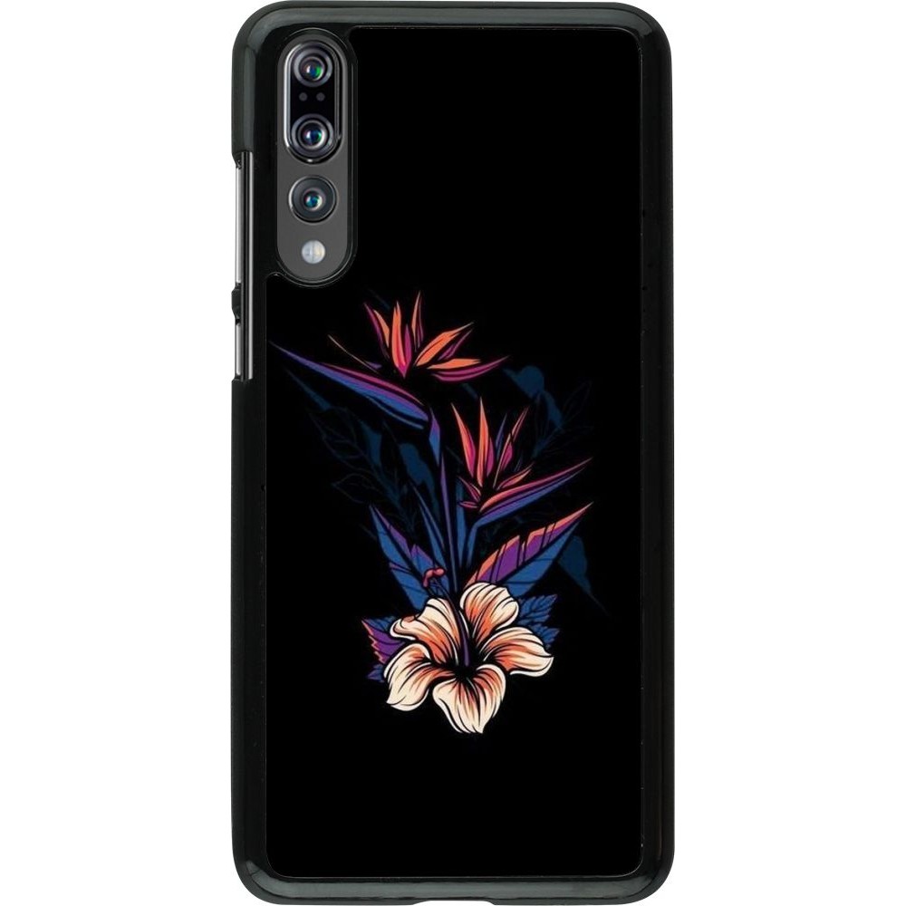 Hülle Huawei P20 Pro - Dark Flowers