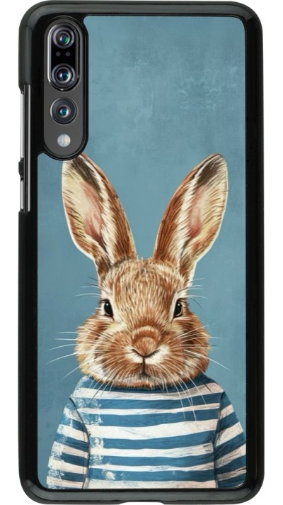 Coque Huawei P20 Pro - Easter 2026 Rabbit navy