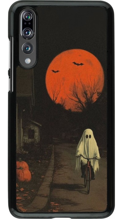 Huawei P20 Pro Case Hülle - Halloween 2025 Ghost on a bicycle