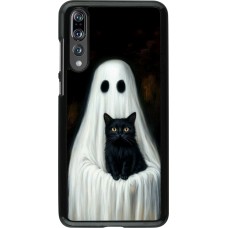 Huawei P20 Pro Case Hülle - Halloween 2025 Ghost with black cat