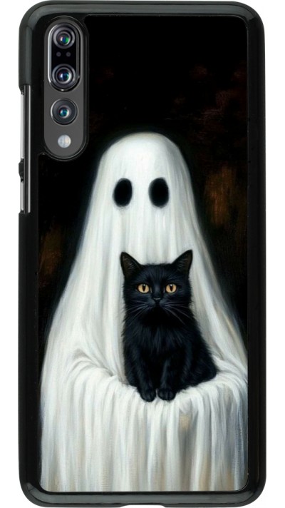 Huawei P20 Pro Case Hülle - Halloween 2025 Ghost with black cat