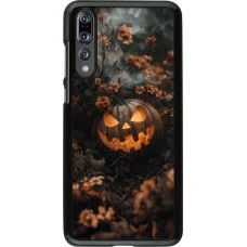 Huawei P20 Pro Case Hülle - Halloween 2025 Pumpkin with flowers