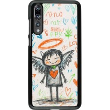 Coque Huawei P20 Pro - Little Angel Sketch Love