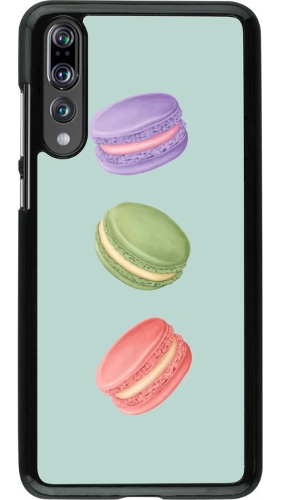 Coque Huawei P20 Pro - Macarons on green background