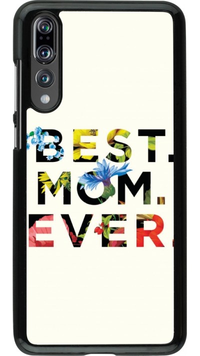 Coque Huawei P20 Pro - Mom 2023 best Mom ever flowers