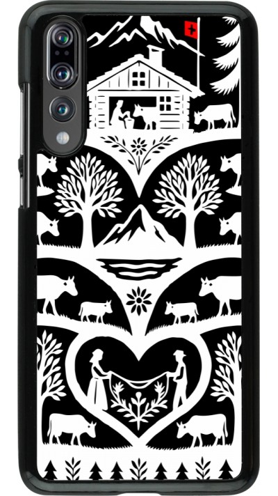 Huawei P20 Pro Case Hülle - Poya Schweiz 2 schwarz