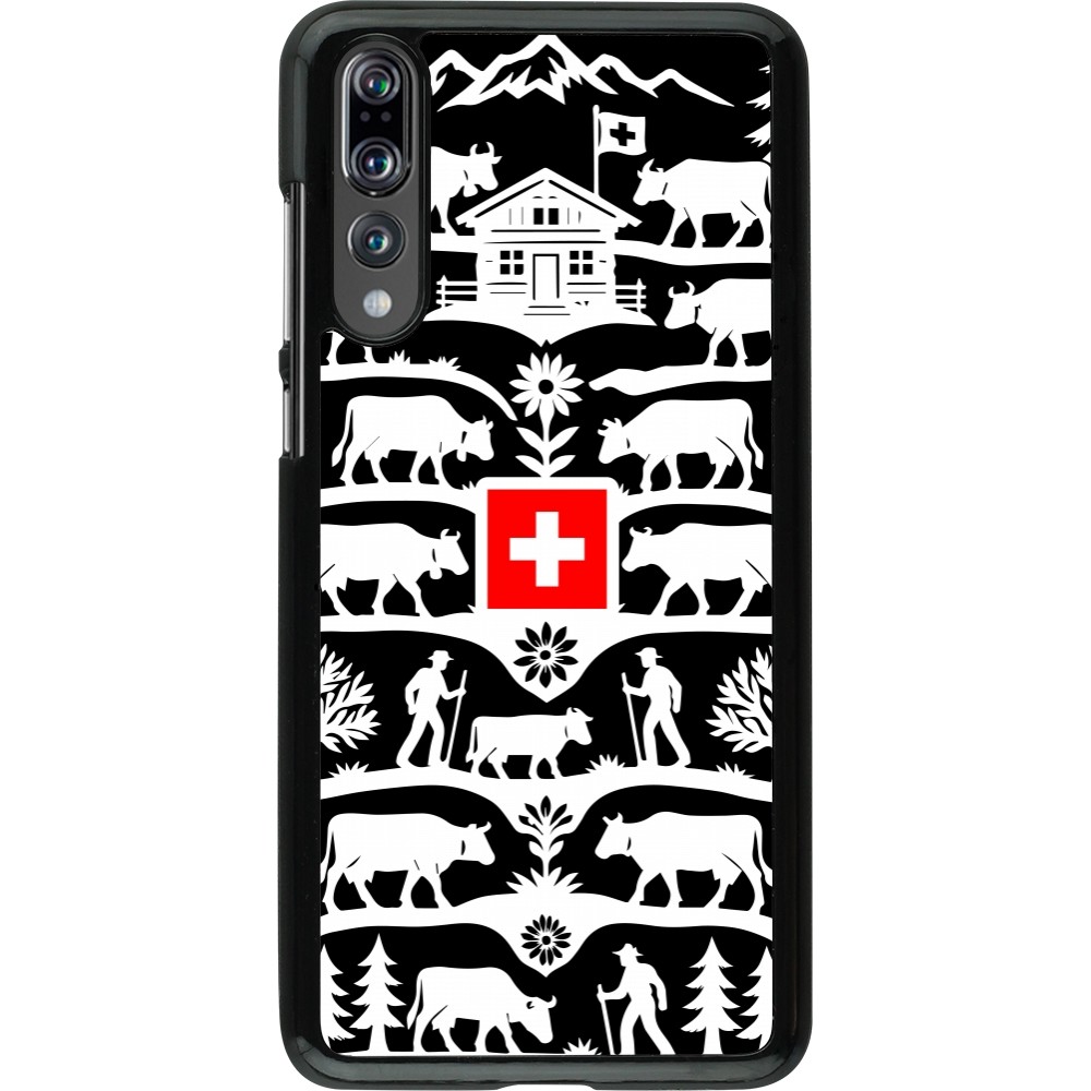 Huawei P20 Pro Case Hülle - Poya Schweiz 3 schwarz