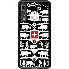 Huawei P20 Pro Case Hülle - Poya Schweiz 3 schwarz