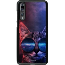 Coque Huawei P20 Pro - Red Blue Cat Glasses
