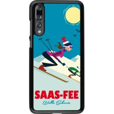 Huawei P20 Pro Case Hülle - Saas-Fee Ski Downhill