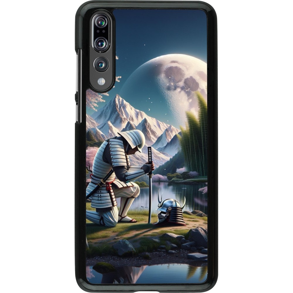Huawei P20 Pro Case Hülle - Samurai Katana Mond