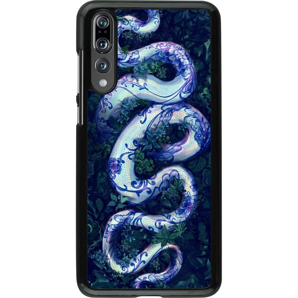 Huawei P20 Pro Case Hülle - Snake Blue Anaconda