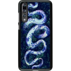 Huawei P20 Pro Case Hülle - Snake Blue Anaconda