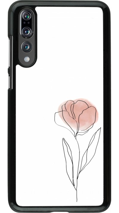 Huawei P20 Pro Case Hülle - Spring 23 minimalist flower