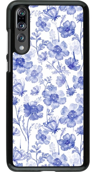 Coque Huawei P20 Pro - Spring 23 watercolor blue flowers