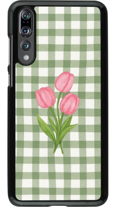 Coque Huawei P20 Pro - Green vichy tulips 2026
