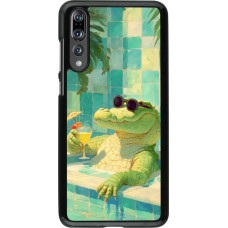 Coque Huawei P20 Pro - Crocodile in the swimming pool Summer 2026