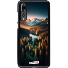 Huawei P20 Pro Case Hülle - Sonnenuntergang Waldsee