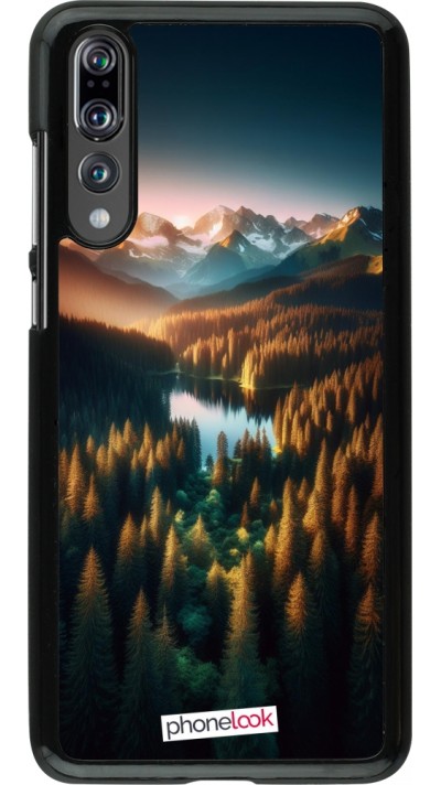 Coque Huawei P20 Pro - Sunset Forest Lake