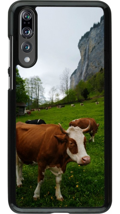 Huawei P20 Pro Case Hülle -  Nationalfeiertag Schweiz Kühe