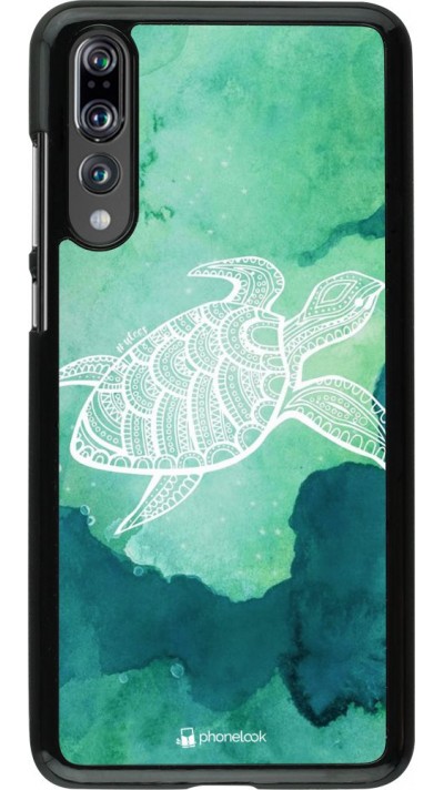 Hülle Huawei P20 Pro - Turtle Aztec Watercolor